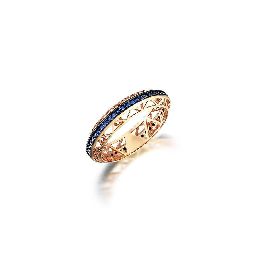 Blue Diamond Fiber Ring