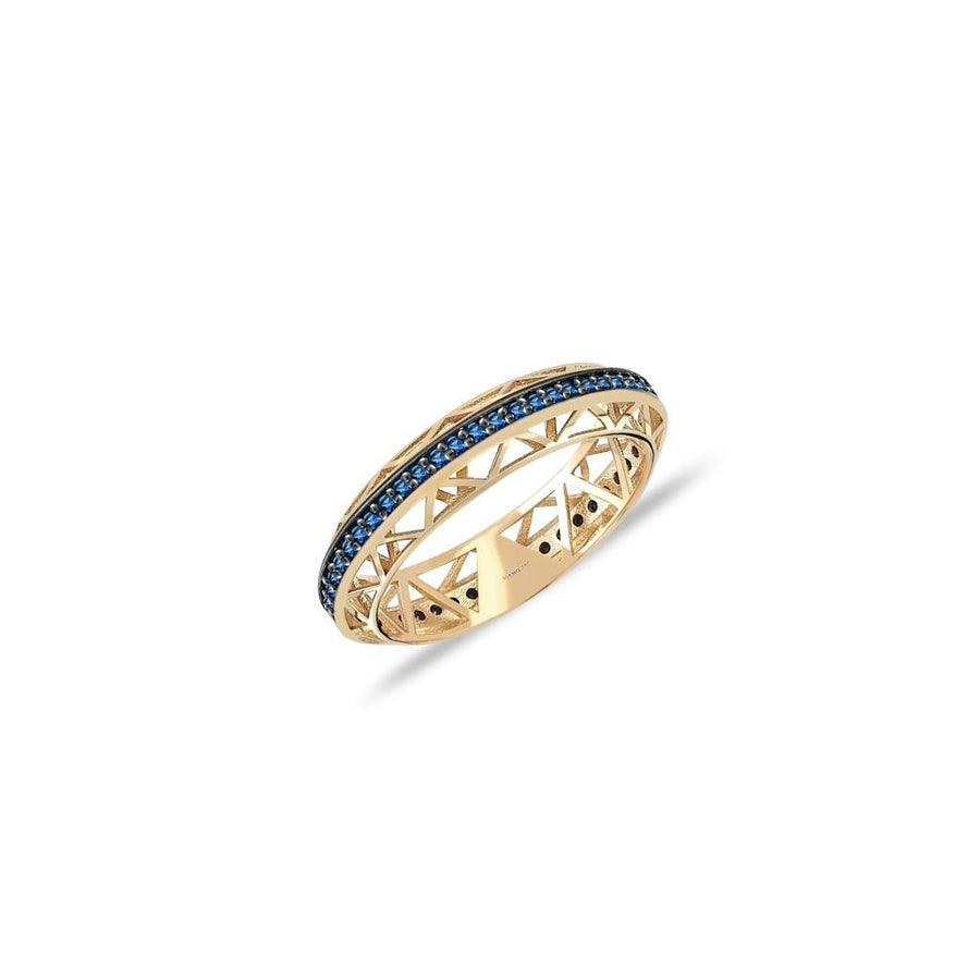 Blue Diamond Fiber Ring