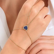 Mavi Taşlı Kalp Şahmeran