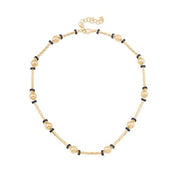 Mavi Taşlı Silindir Kolye