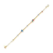 Kelebek Mineli Çocuk Bilekliği