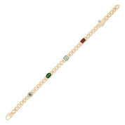 Mineli Renkli Taşlı Gurmet Bileklik