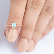 Mini Opal Gold Ring