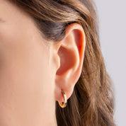 Minimal Flat Hoop Earrings