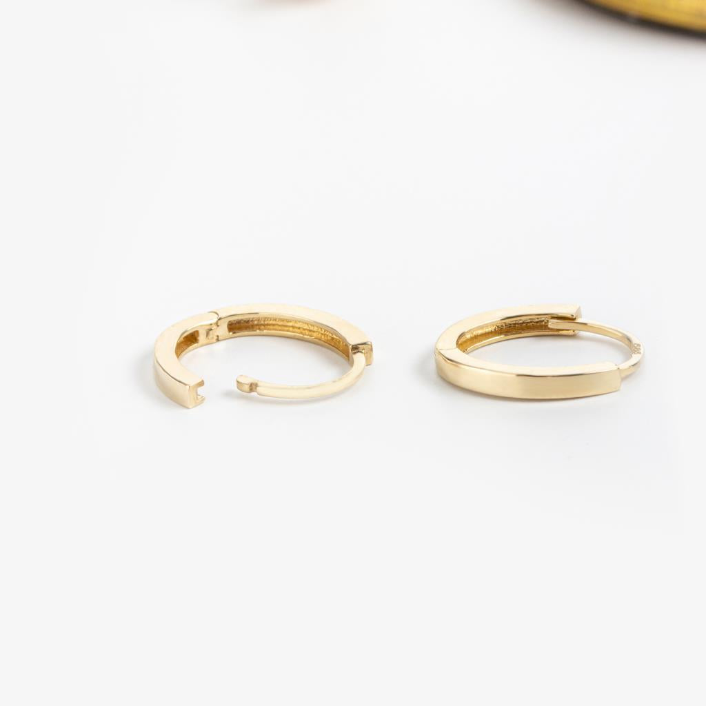 Minimal Flat Hoop Earrings