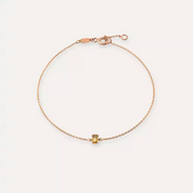 Minor Baget Kesim Yellow Safir Taşlı Bileklik