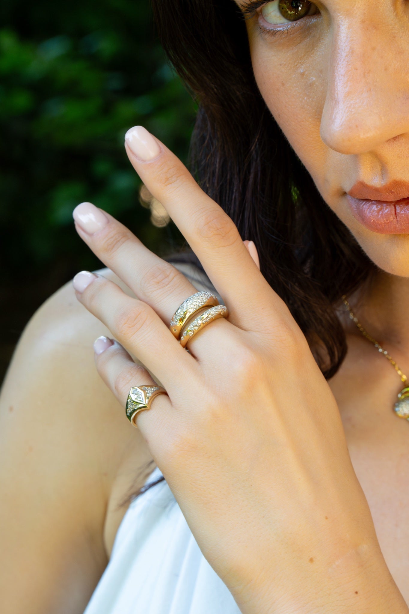 14 Ayar Taşlı Kubbe Altın Yüzük