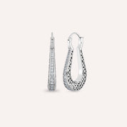 Myah 1.17 CT Pırlanta Taşlı Beyaz Altın Küpe