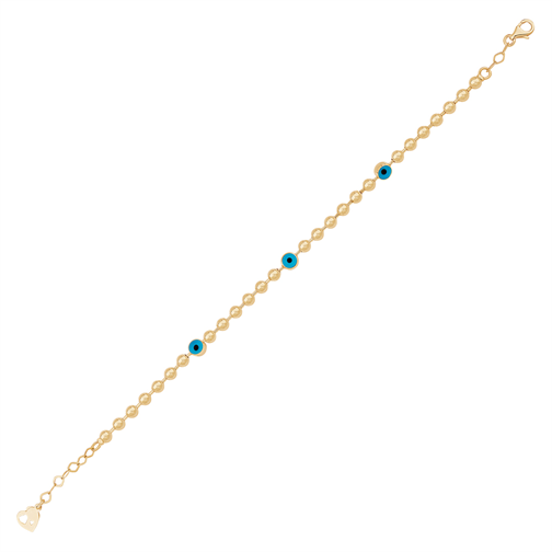 Nazar Boncuklu Top Top Bileklik Çocuk