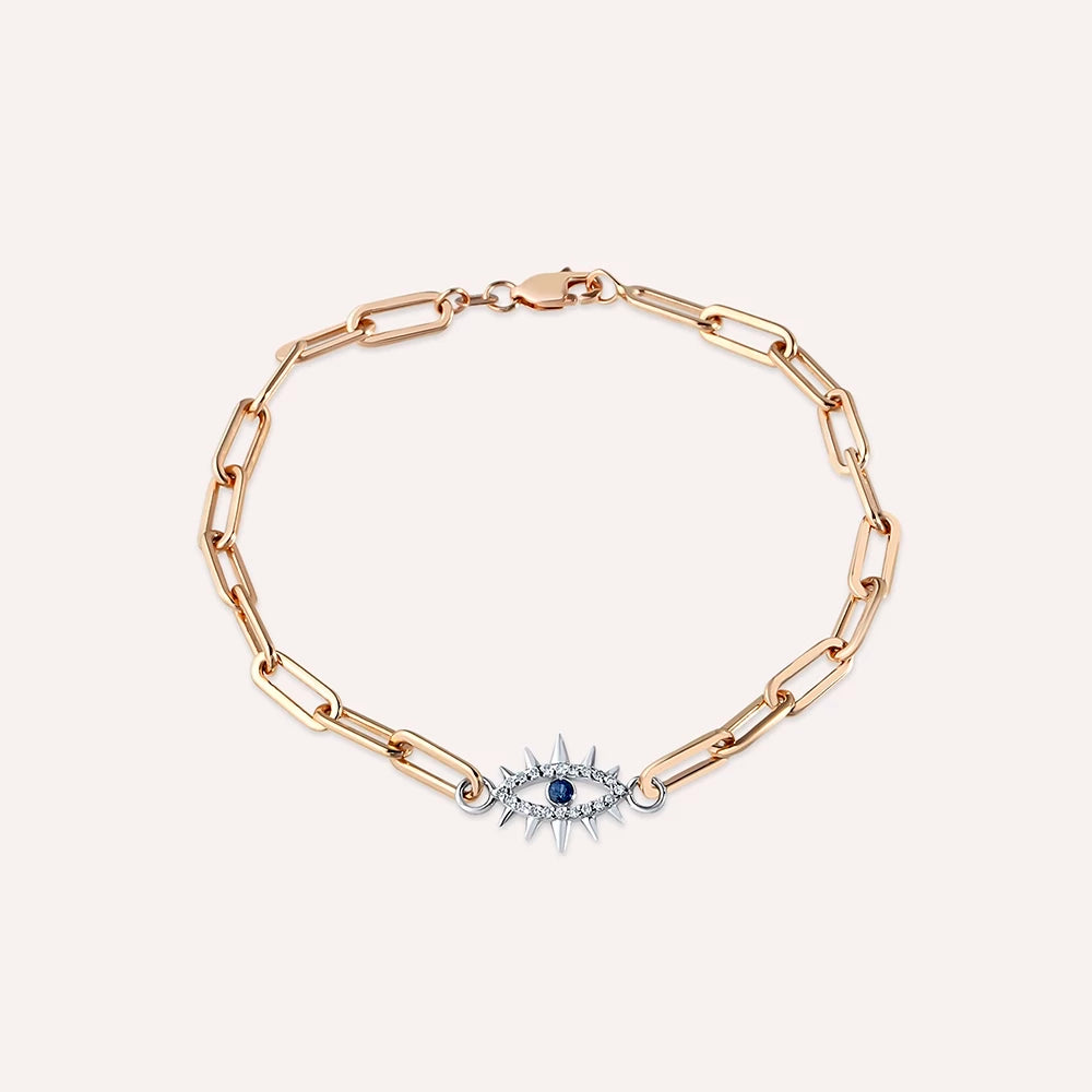 Nixie 0.14 CT Safir ve Pırlanta Taşlı Bileklik