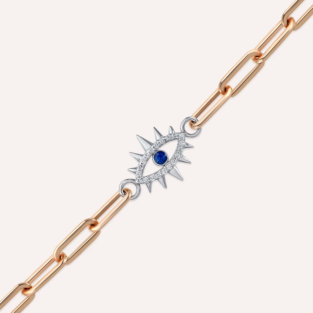 Nixie 0.14 CT Safir ve Pırlanta Taşlı Bileklik