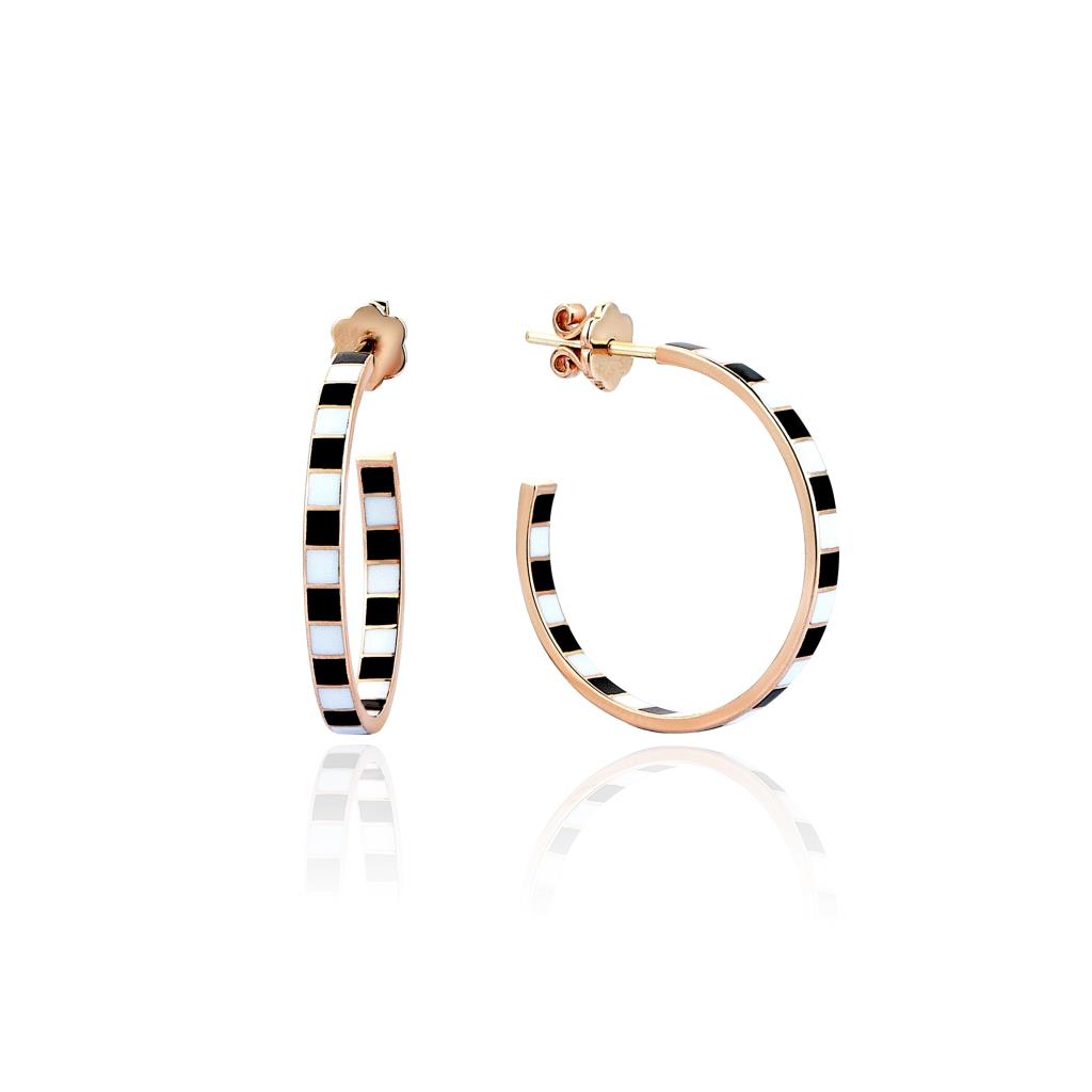 Octave Golden Half Ring Earrings