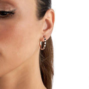 Octave Golden Half Ring Earrings