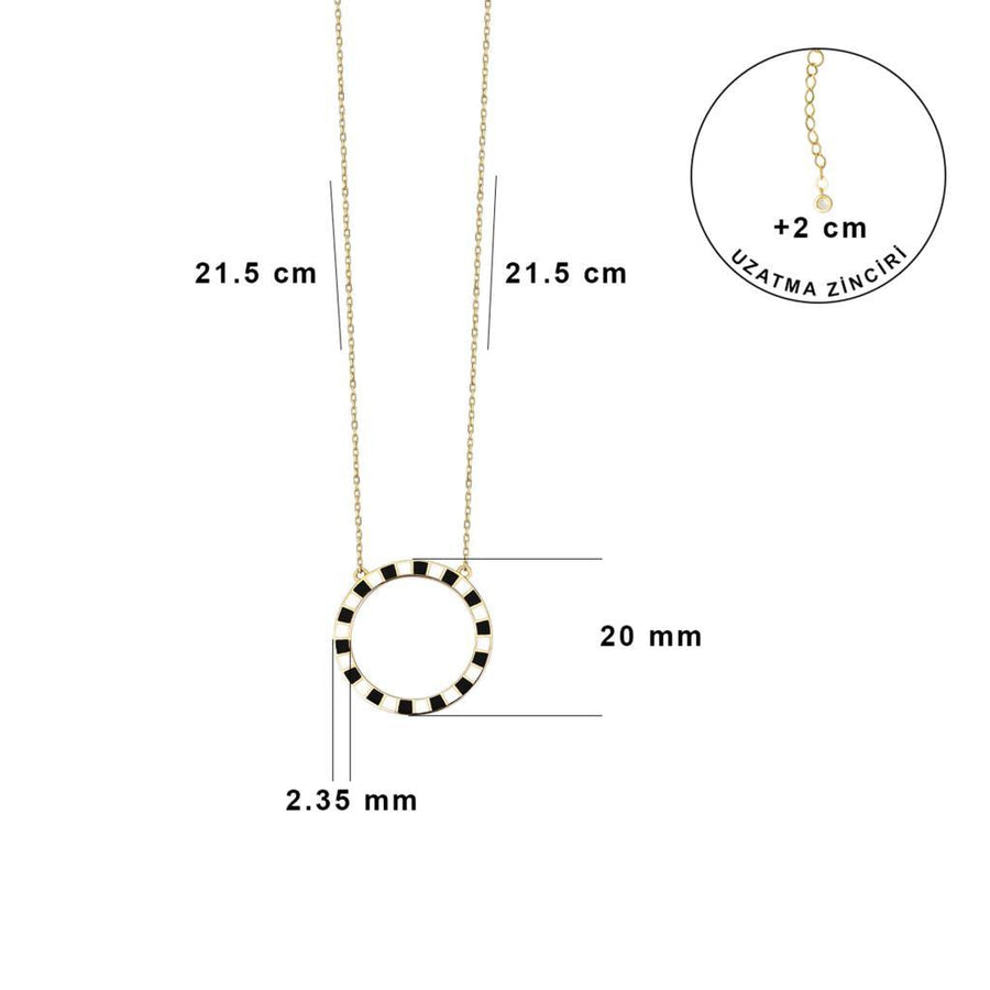 Octave Minimal Ring Gold Necklace