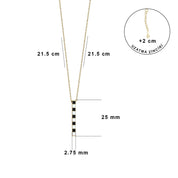 Octave Mini Gold Necklace