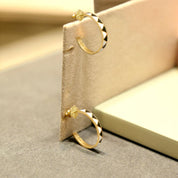 Octave Triangle Gold Earrings