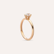 Olivia 0.34 CT Markiz Kesim Pırlanta Taşlı Tektaş Yüzük