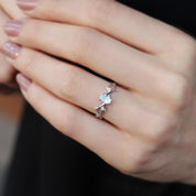 Özel Tasarım Dal Aytaşı & Pırlanta Yüzük