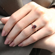 Özel Tasarım Damla Turmalin Yüzük