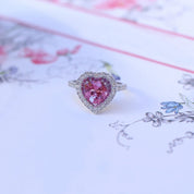 Özel Tasarım Pembe Safir & Pırlanta Yüzük