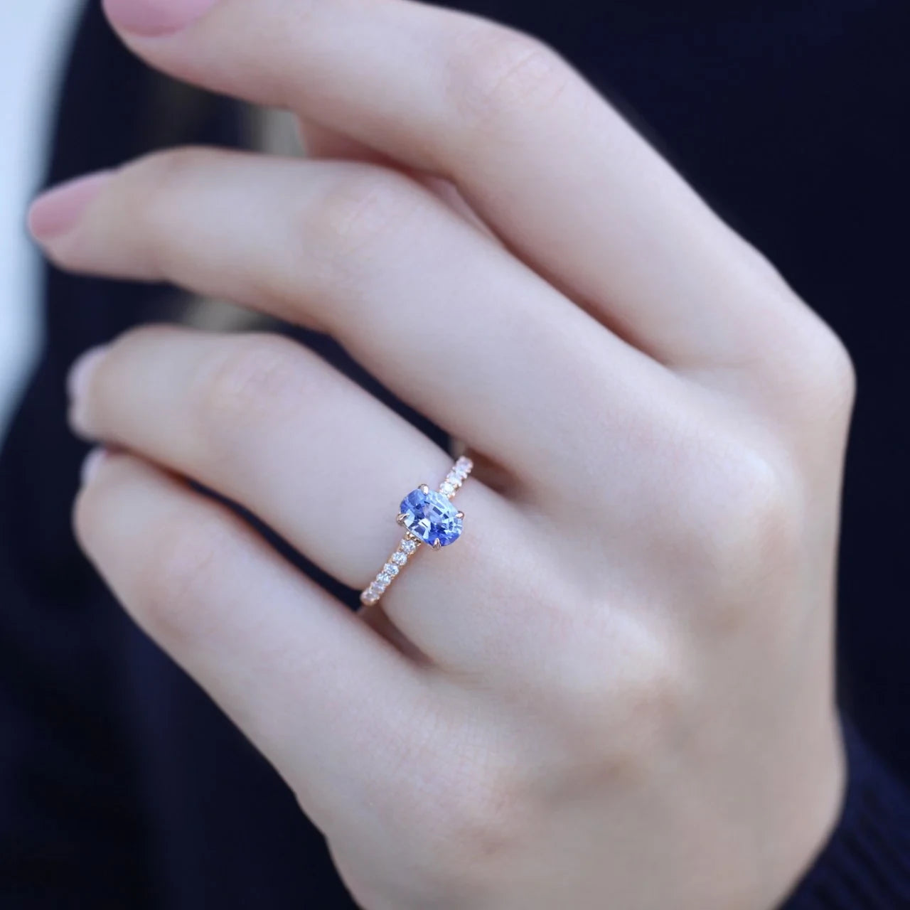 Özel Tasarım Safir & Pırlanta Yüzük