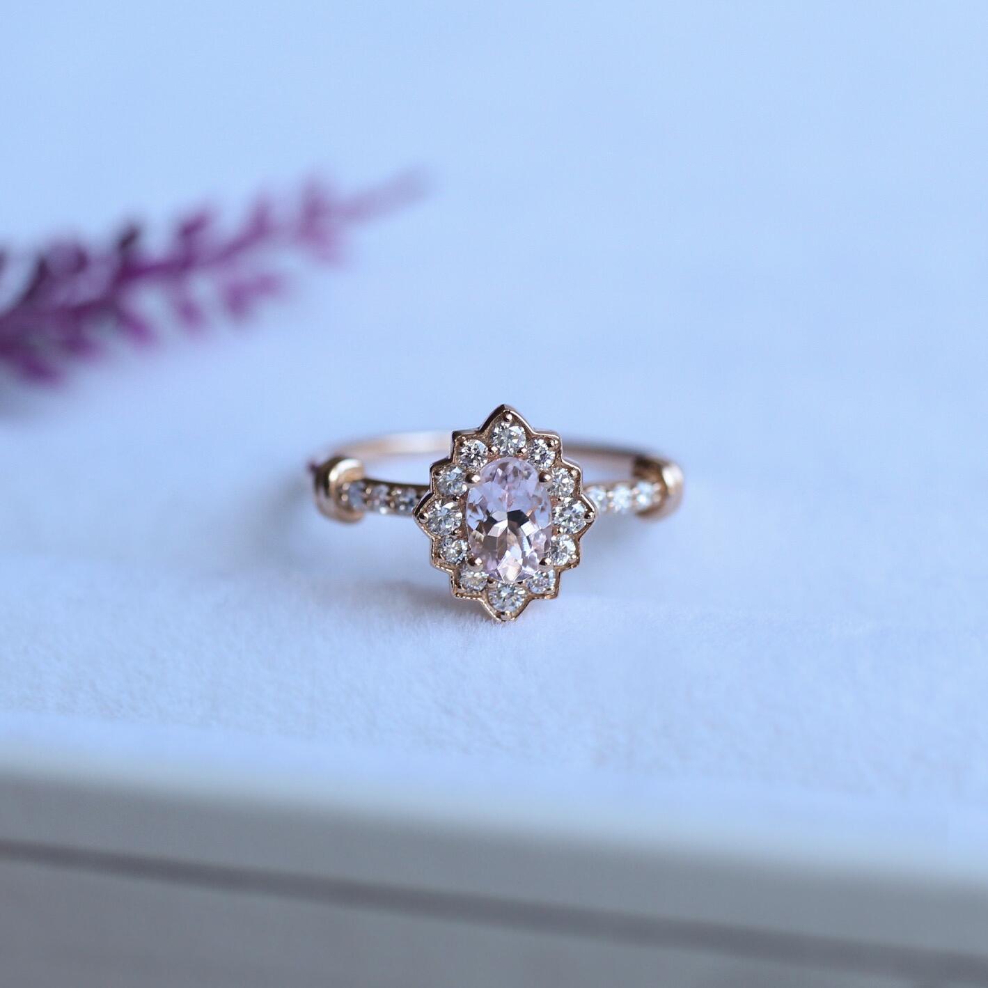 Özel Tasarım Venice Morganite & Pırlanta Yüzük