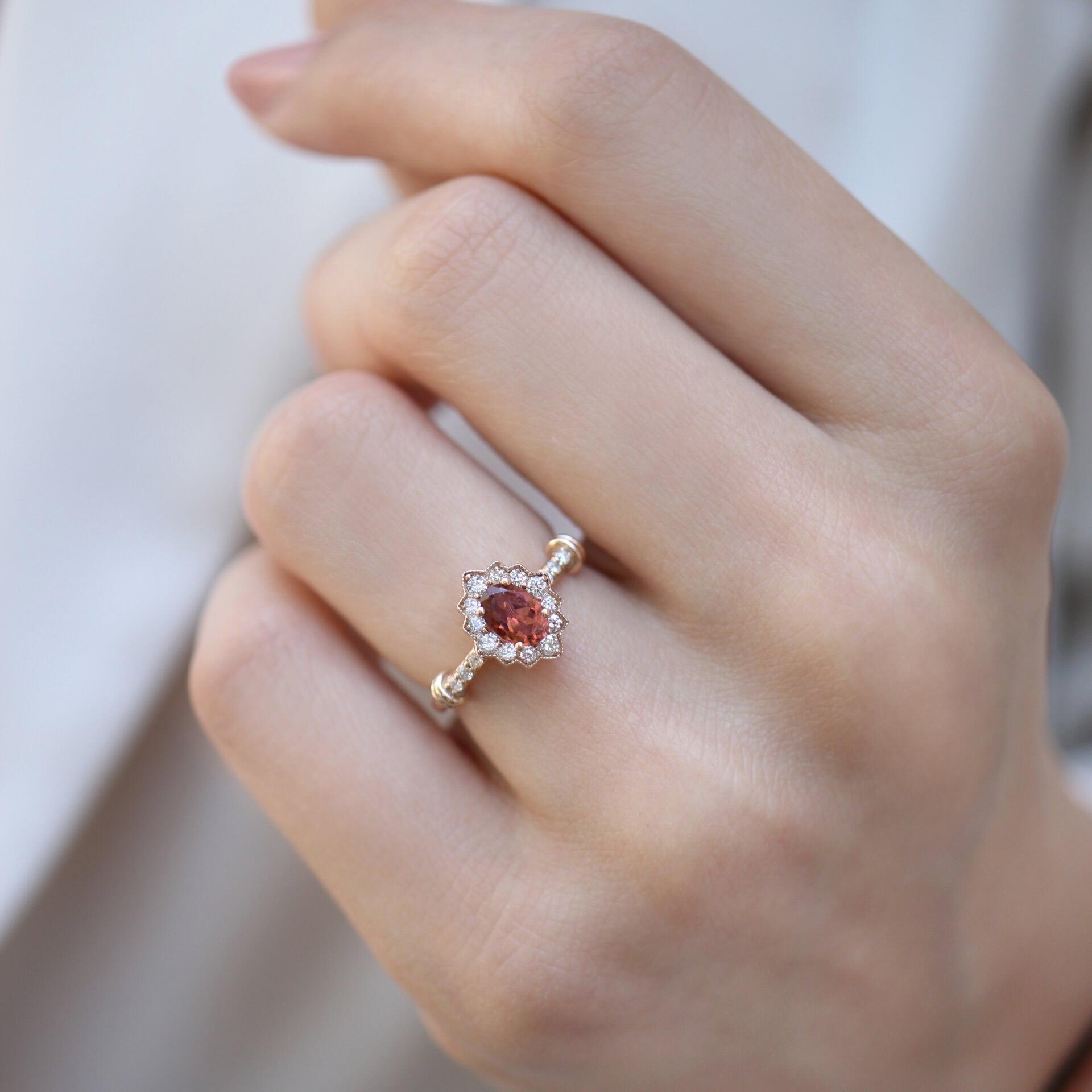 Özel Tasarım Venice Turmalin & Pırlanta Yüzük