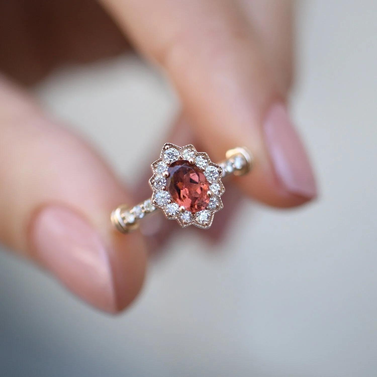 Özel Tasarım Venice Turmalin & Pırlanta Yüzük