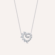 Peri 0.87 CT Damla Kesim Pırlanta Taşlı Beyaz Altın Kolye
