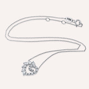 Peri 0.87 CT Damla Kesim Pırlanta Taşlı Beyaz Altın Kolye
