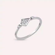 Prisma Pırlanta Taşlı Beyaz Altın Yüzük