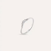 Pırlanta Taşlı Beyaz Altın Yüzük