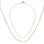 Renkli Top Top Altın Kolye