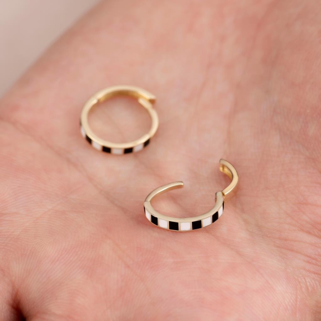 Rhythm Octave Mini Gold Earrings