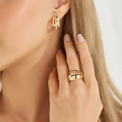 Rift 0.36 CT Pırlanta Taşlı Sarı Altın Yüzük