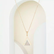 Rising Pırlanta Taşlı Rose Altın Kolye