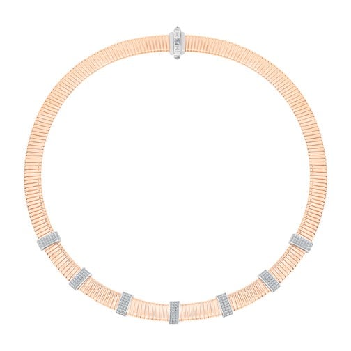 Rose Gold Taşlı Carmenta Kolye