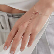 Roya Yakut ve Pırlanta Taşlı Şahmeran Bileklik