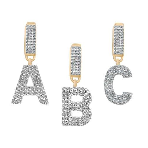 Taşlı Sallantılı Harf 9Mm Bileklik Charm