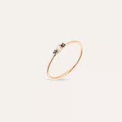 Seed 0.06 CT Siyah Pırlanta Taşlı Yüzük