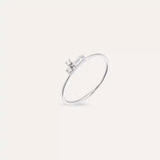 Seed 0.13 CT Pırlanta Taşlı Beyaz Altın Yüzük