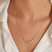 Sion Pırlanta Taşlı Beyaz Altın Kolye