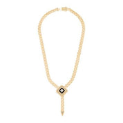 Siyah Karo Taşlı Gurmet Zincir