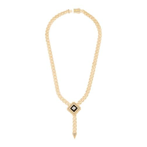 Siyah Karo Taşlı Gurmet Zincir