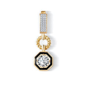 Siyah Mineli Tektaş Charm