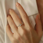 Solis Pırlanta Taşlı Beyaz Altın Yüzük