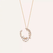 Solve Pırlanta Taşlı Rose Altın Kolye