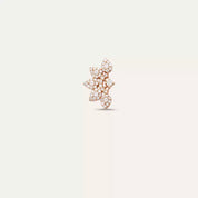 Sparkle Pırlanta Taşlı Rose Altın Tek Küpe