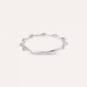 Sprit 0.07 CT Pırlanta Taşlı Beyaz Altın Yüzük