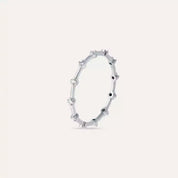 Sprit 0.12 CT Pırlanta Taşlı Beyaz Altın Yüzük